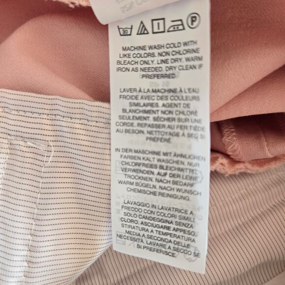 J. Crew Teddie Kick Crop Pants Pink Workwear Zip Pockets Mid Rise Women 2 - Picture 11 of 12